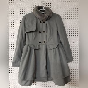 Flex Supply Peplum Coat ~ Size Med
